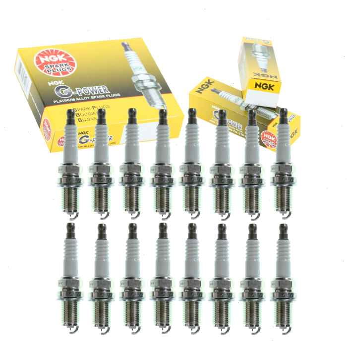 16 pc NGK G-Power Spark Plugs compatible with Mercedes-Benz CLK500 5.0L V8 2003-2006