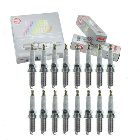 16 pc NGK Laser Iridium Spark Plugs compatible with Mercedes-Benz E55 AMG 5.5L V8 2003-2006