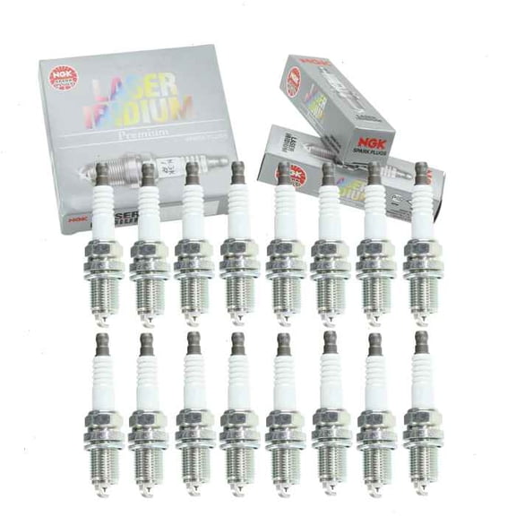 16 pc NGK Laser Iridium Spark Plugs compatible with Mercedes-Benz ML55 AMG 5.5L V8 2000-2003