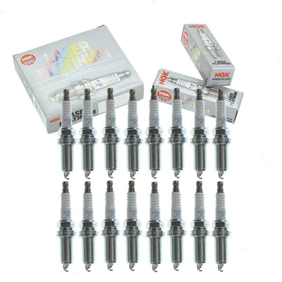 16 pc NGK Laser Platinum Spark Plugs compatible with Chrysler Aspen 5.7L V8 2009
