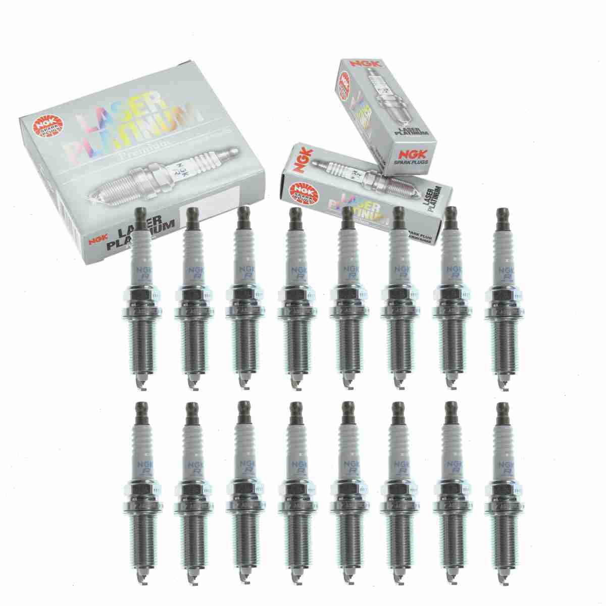 16 pc NGK Laser Platinum Spark Plugs compatible with Ram 2500 5.7L V8 2011-2013