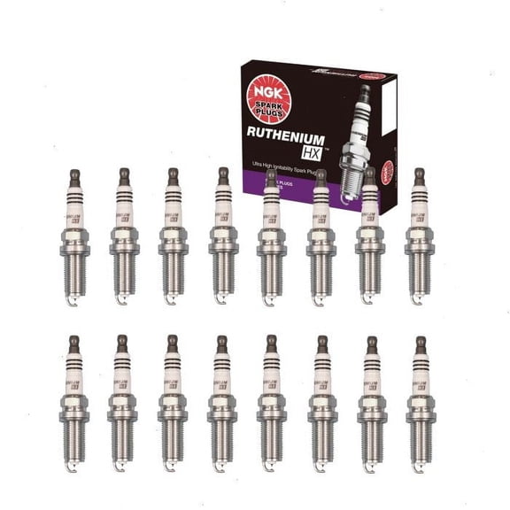 16 pc NGK Ruthenium HX Spark Plugs compatible with Dodge Charger 5.7L V8 2009-2020
