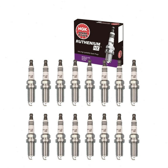 16 pc NGK Ruthenium HX Spark Plugs compatible with Dodge Ram 2500 5.7L V8 2009-2010