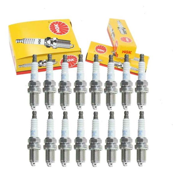 16 pc NGK Standard Spark Plugs compatible with Mercedes-Benz ML55 AMG 5.5L V8 2003