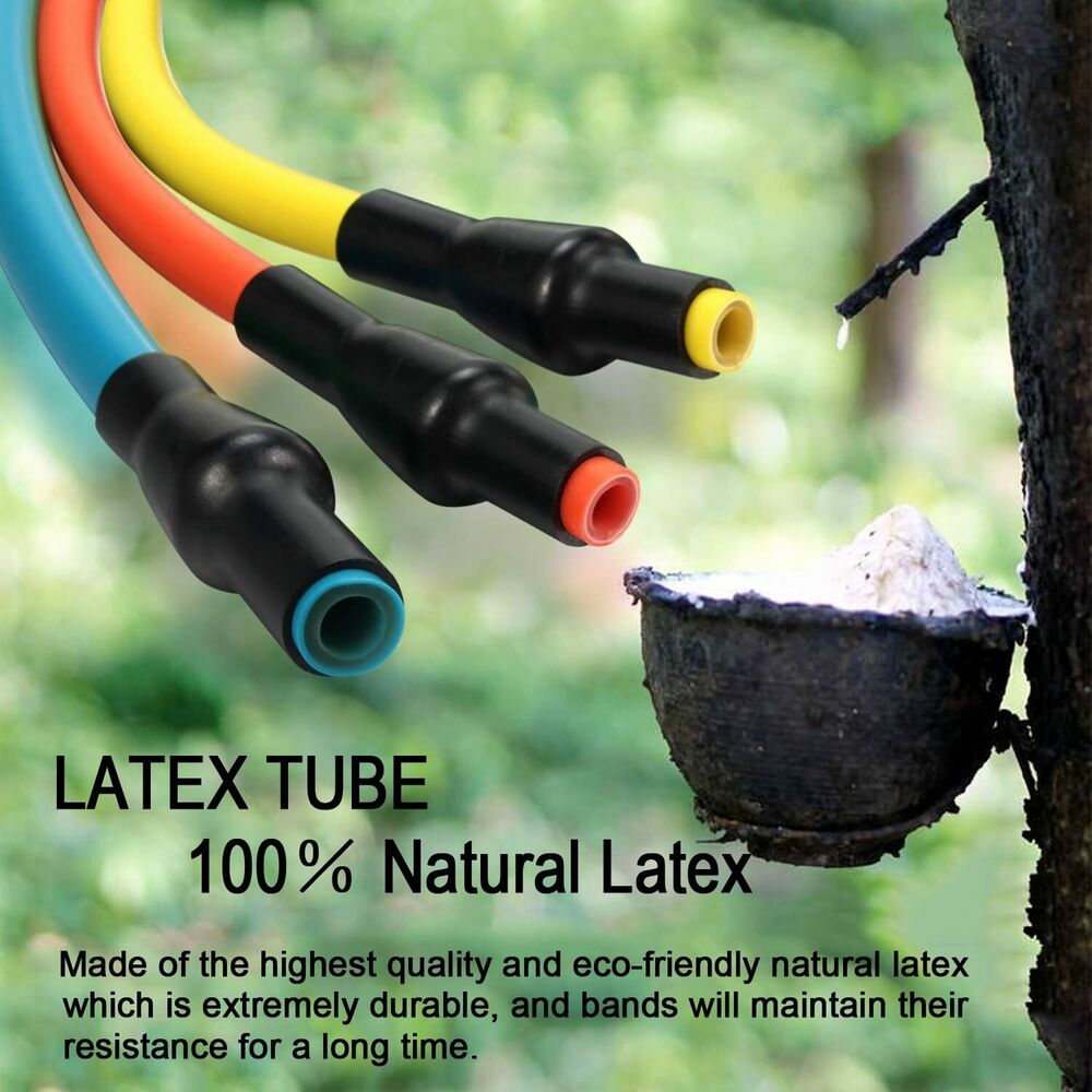 16 pc Resistance Band Set Resistance Training Home Gyms Workouts Door