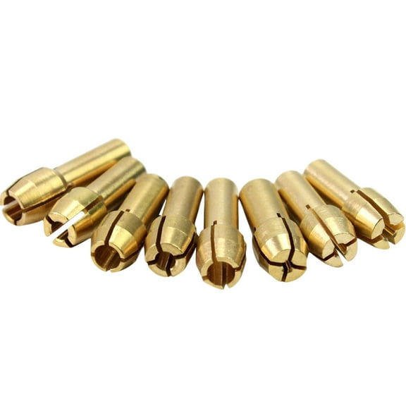 16-Piece Precision Brass Collet Set for Rotary Tools 1mm 1.6mm 2.3mm 3.2mm Accessories for and More