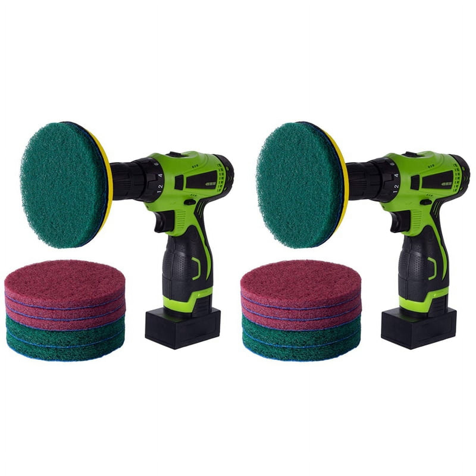 16 pcs 5 Inch Drill Power Brush Tile Scrubber Scouring Pads Cleaning