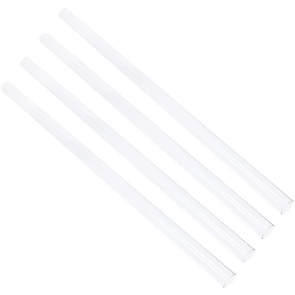 16 pcs Clear PVC Round Clear Tube Thickness Tubing Hard Unbreakable Craft Tubes