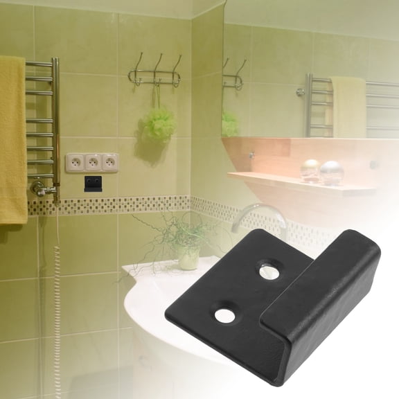 CIMAXIC Mirror Hangers for Wall Heavy Duty Black Metal Utility Hooks