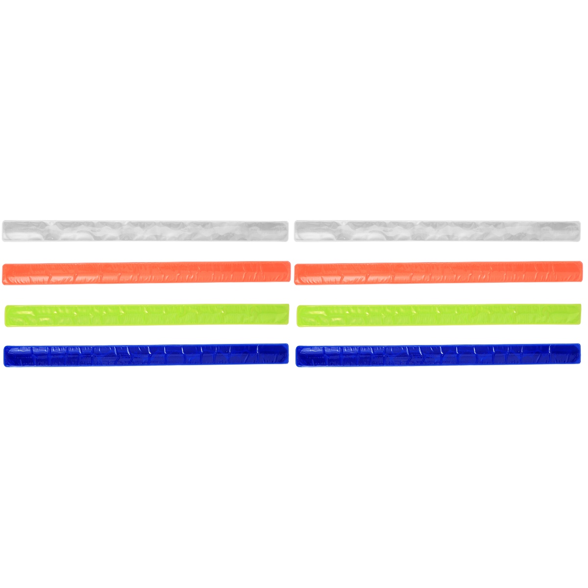 16 pcs PVC Wrist Band Slap Bands Night Running Reflective Bracelets