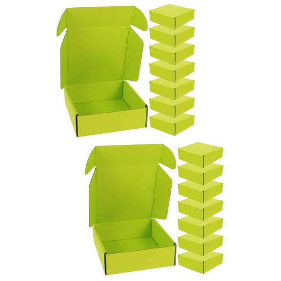 16-Pack Square Storage and Shipping Boxes for Clothes Wrapping, Packaging, and Organizing, Empty Boxes