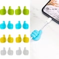 thumbnail image 1 of 16 pcs Reusable self Adhesive Cord Holder for Desk, Phone Holder USB Cable Clips for Wall, Charger Cord Holder, Hanger Hooks for Bathroom, Cute Cord Organizer Clip, 1 of 5