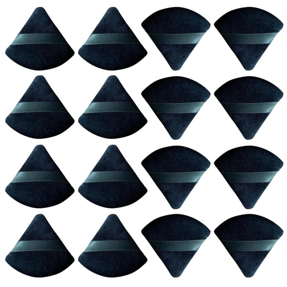 16 pcs Triangle Powder Puff Makeup Puff:Setting Powder Puff Powder Puffs for Face Powder for Loose Powder Cosmetic Foundation Makeup Sponge