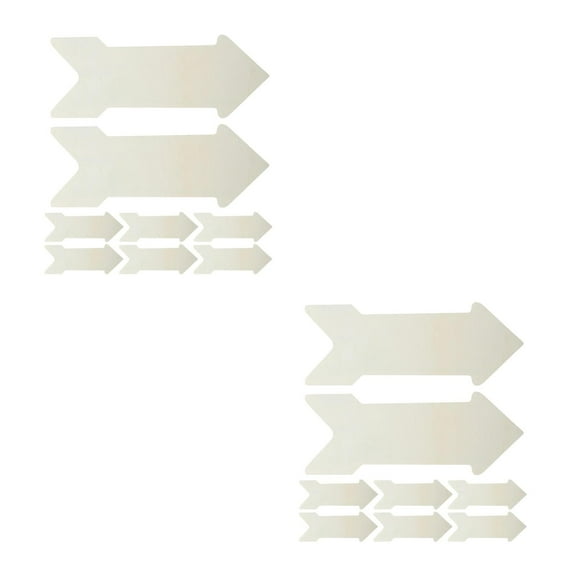 16 pcs  Unfinished Wood Arrow Signs Blank Arrow Hanging Sign DIY Wood Arrow Cutouts Wooden Plaque for DIY Projects Crafts Wall Decoration