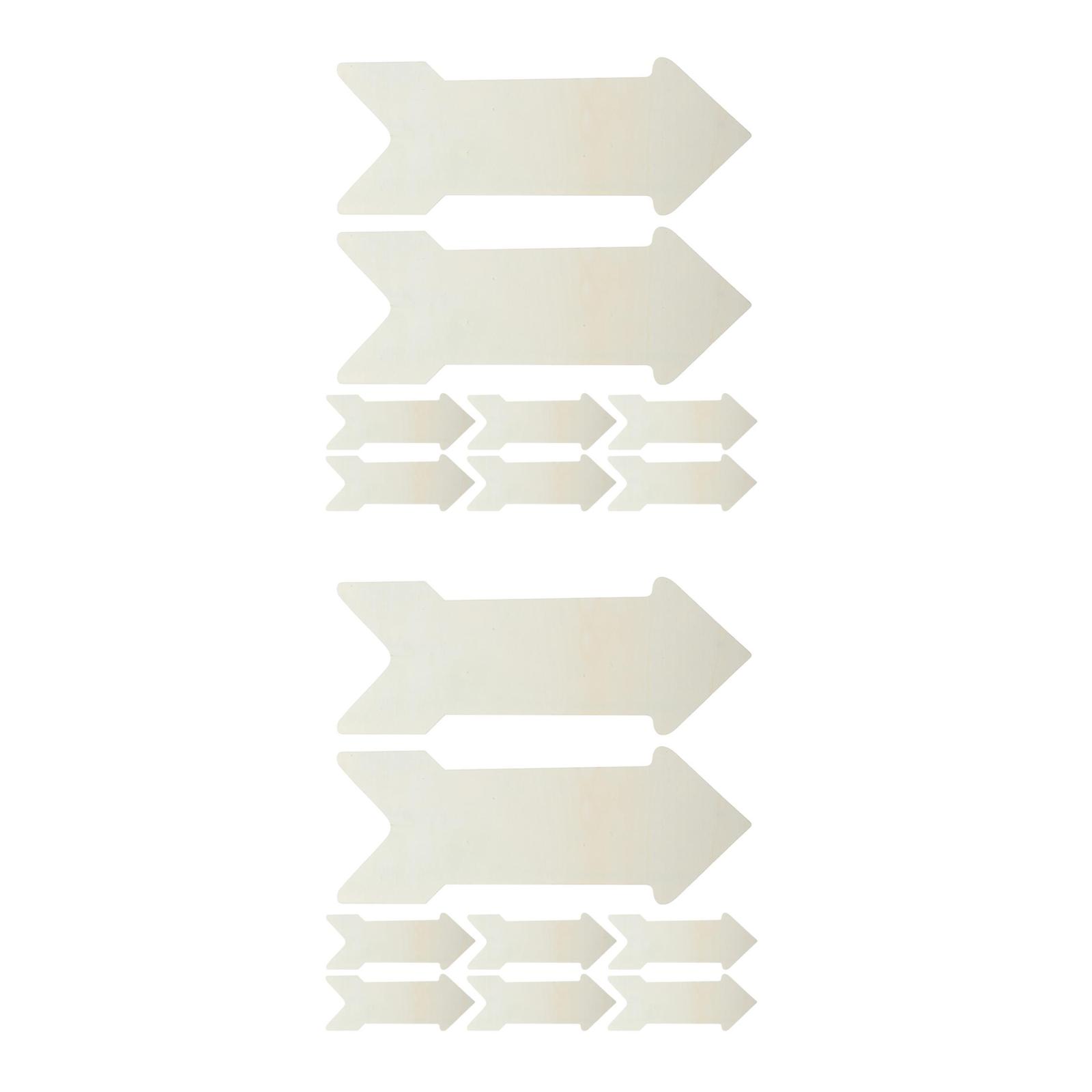 16 pcs  Unfinished Wood Arrow Signs DIY Crafts Blank Arrow Hanging Sign Wall Decor Wood Arrow Cutouts Home Wedding Birthday Party Decoration