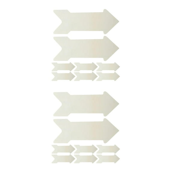 16 pcs Unfinished Wood Arrow Signs DIY Crafts Blank Arrow Hanging Sign Wall Decor Wood Arrow Cutouts Home Wedding Birthday Party Decoration