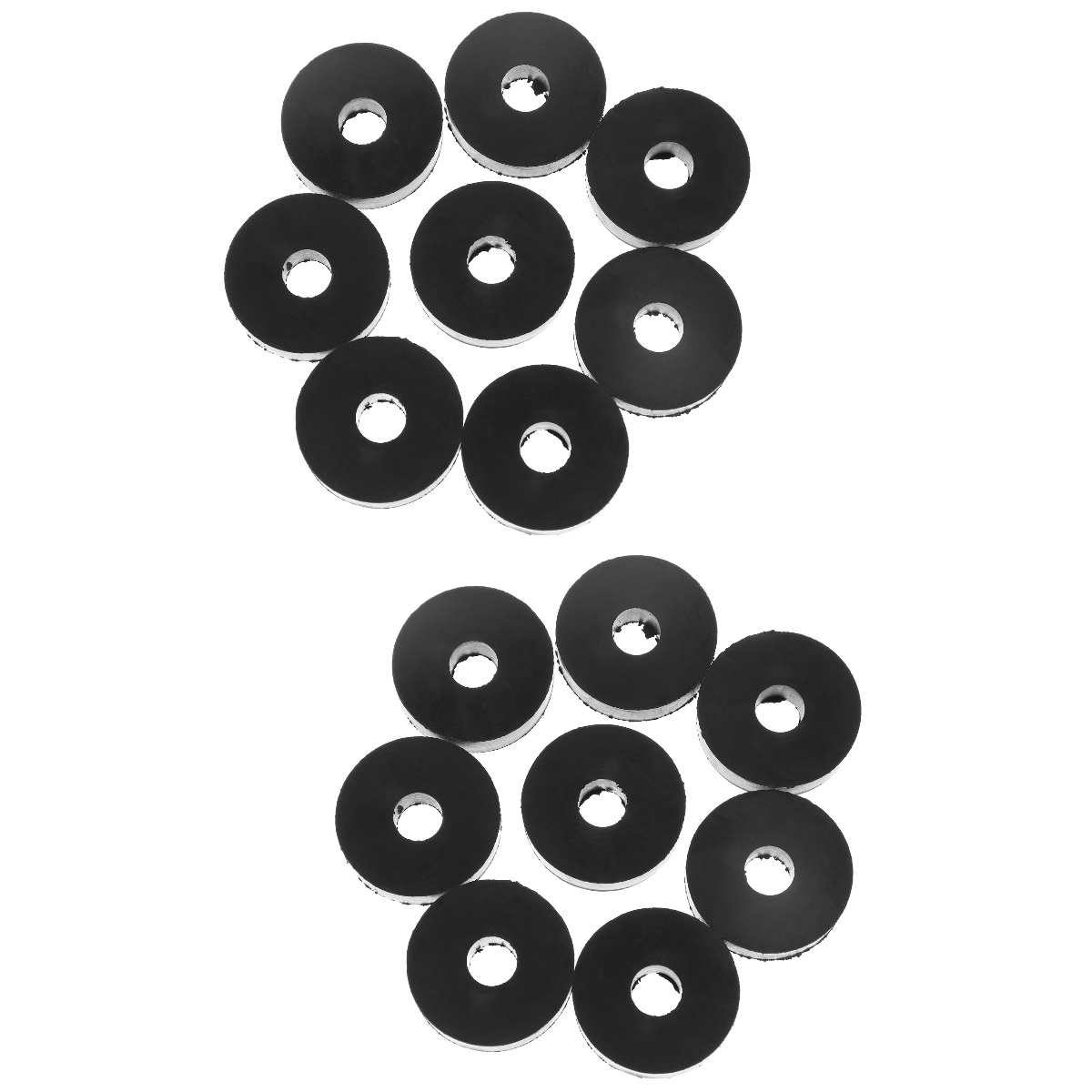16 pcs Vibration Suppression Rubber Grommets Flat Flat Rubber Grommets