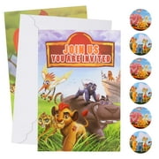16 piece set with envelope and sticker Little Lion King birthday invitation letter, birthday party supplies, decoration party supplies