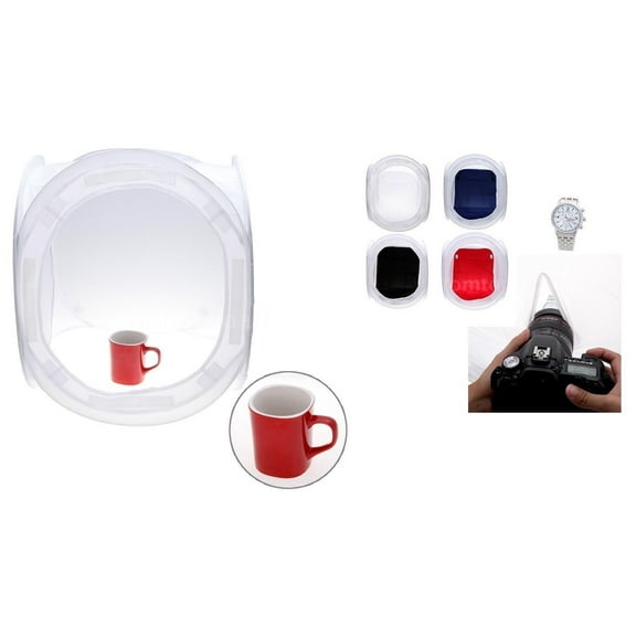 16" 40x40 Photo studio light shooting tent cube softbox 4 backdrops