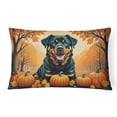 thumbnail image 1 of 16 x 12 in. Unisex Rottweiler Fall Fabric Decorative Pillow, 1 of 1