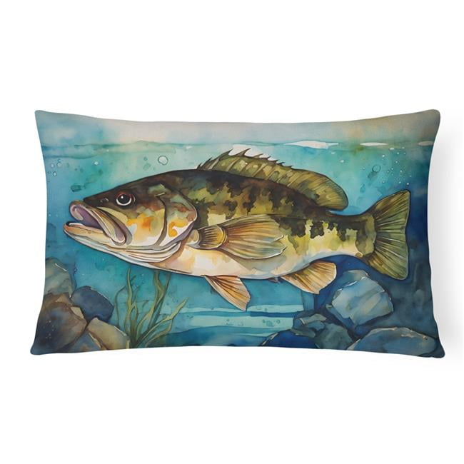 Largemouth bass pillow 2025