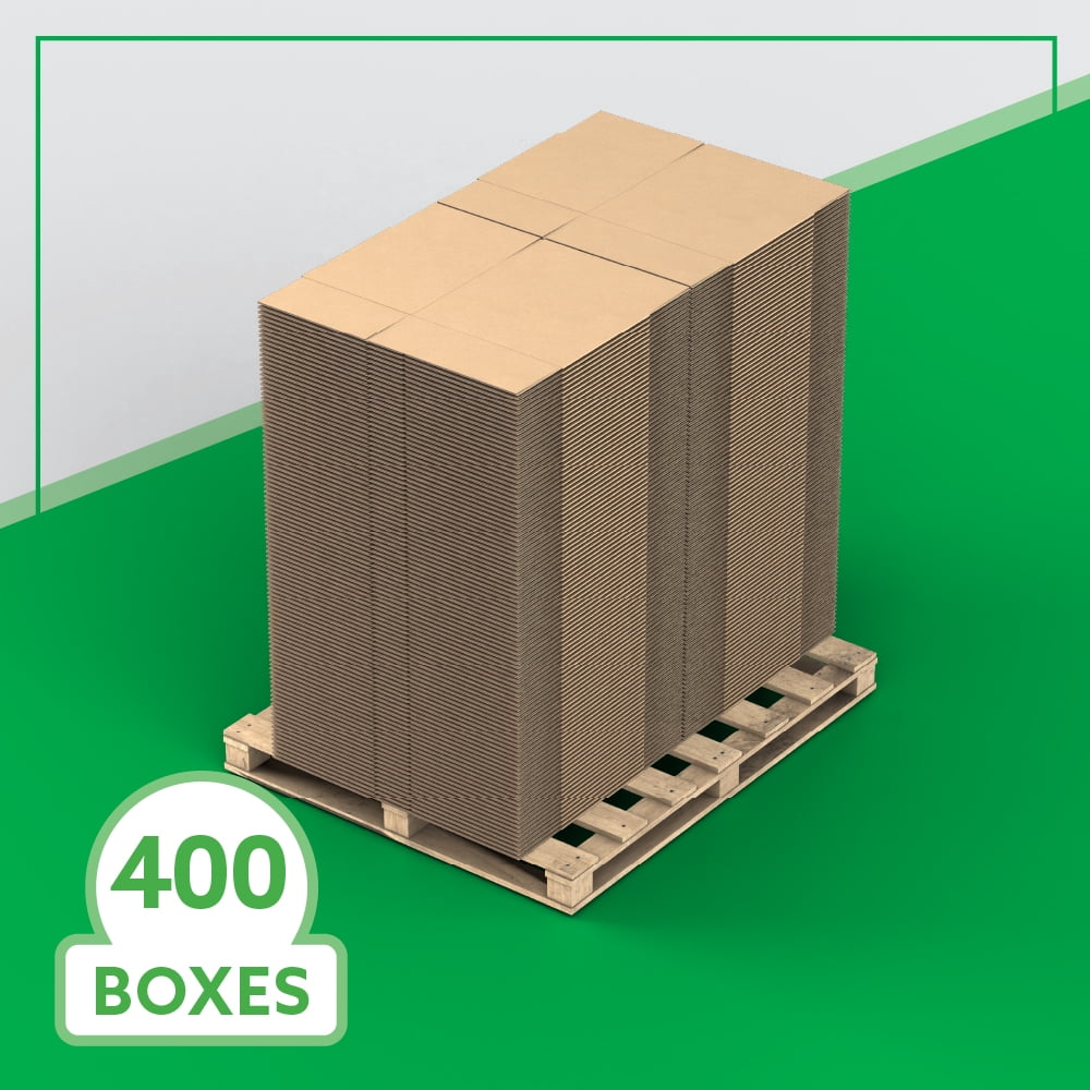 16" x 12" x 12" Bulk Boxes for Shipping, Mailing, Packing, Packaging and Storage, 400-CT Pallet