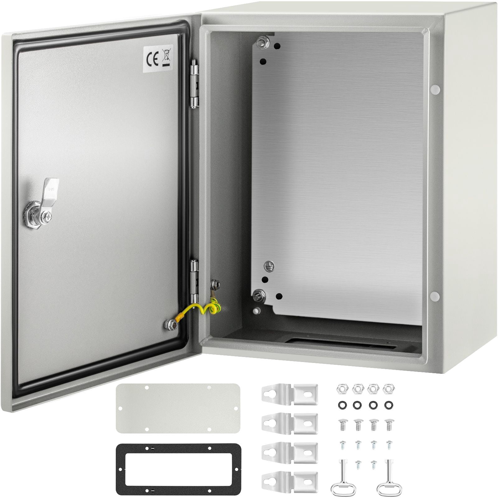 16 x 12 x 8 in NEMA Outdoor Electrical Enclosure Box, Detachable, NEMA Steel Case, IP66 Waterproof Grade, Reinforced Lock & Hinge, Safer routing, cleaner installation, and dependable power management