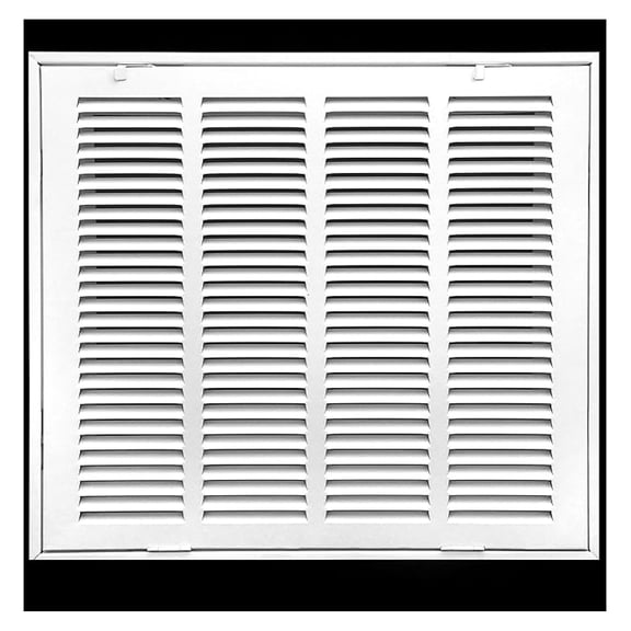 16 x 14 Duct Opening Steel Return Air Filter Grille, for 1-inch Filter, Removable Door, Flat Stamped HVAC Vent Cover Grille, Outer Dimensions 18.5 x 16.5