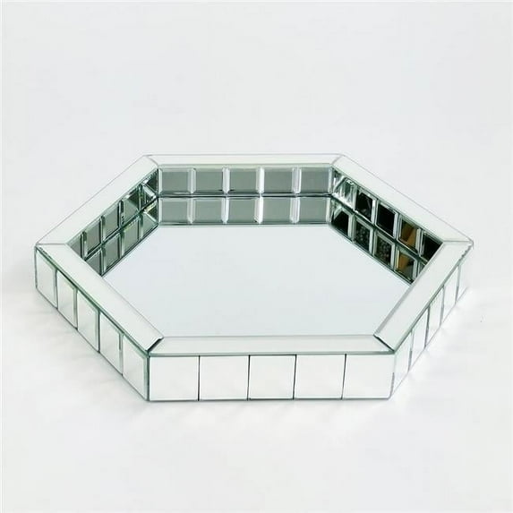 16 x 14 x 2 in. Beveled Mirror Tray, Mirror