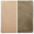 thumbnail image 1 of 16" x 16" Cover Only Throw Pillowcase Reversible - Cowboy Taupe: 2 PCS / 4 Sided. Luxurious, Microsuede/Microplush Fabric - Softest / High Thread Count - Washable - Outstanding Beauty & Comfy, 1 of 9