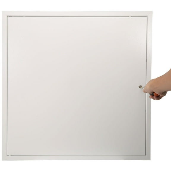 16 x 16 Inch Heavy-Duty Steel Access Panel for Drywall & Ceiling, Reinforced Removable Hinged Door Cover for Plumbing, Wiring & Cables, Easy Install Silver Wall Hole Cover