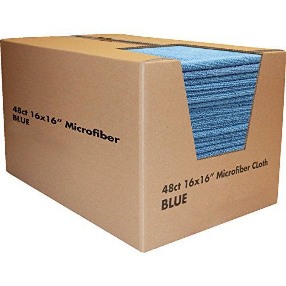 16”x16” MW Pro Multi-Surface Microfiber Towel - Pack of 12 Blue