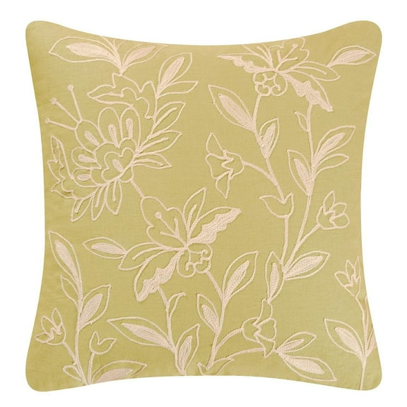 Natural Instincts Lime Quilted Throw Pillow, 16" x 16"
