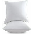 thumbnail image 1 of 16 x 16 Pillow Inserts (Set of 2) - 16 Inch Square Interior Sofa Throw Pillow with 100% Cotton Cover - Decorative Pillow Insert Pair - White Couch Pillow, 1 of 7