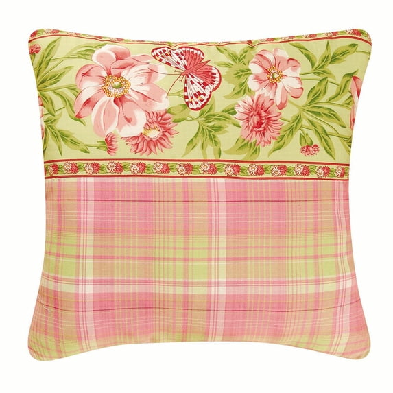 Primavera Pieced Throw Pillow, 16" x 16"