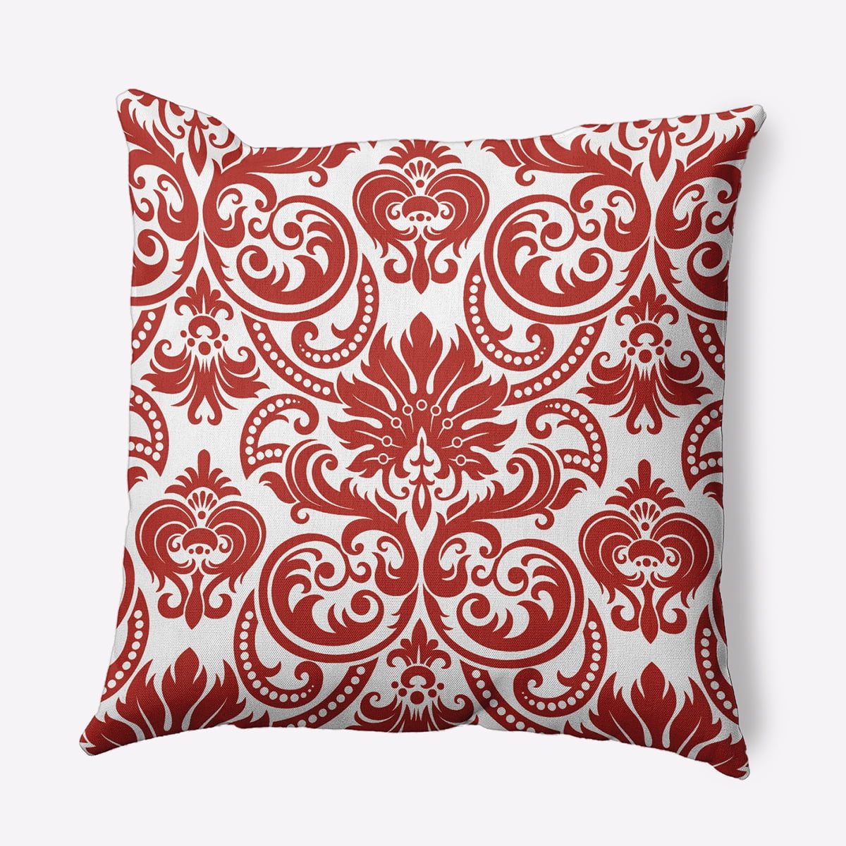 16" x 16" Simply Daisy Alexys Polyester Accent Pillow, Orange-Red Qty 1