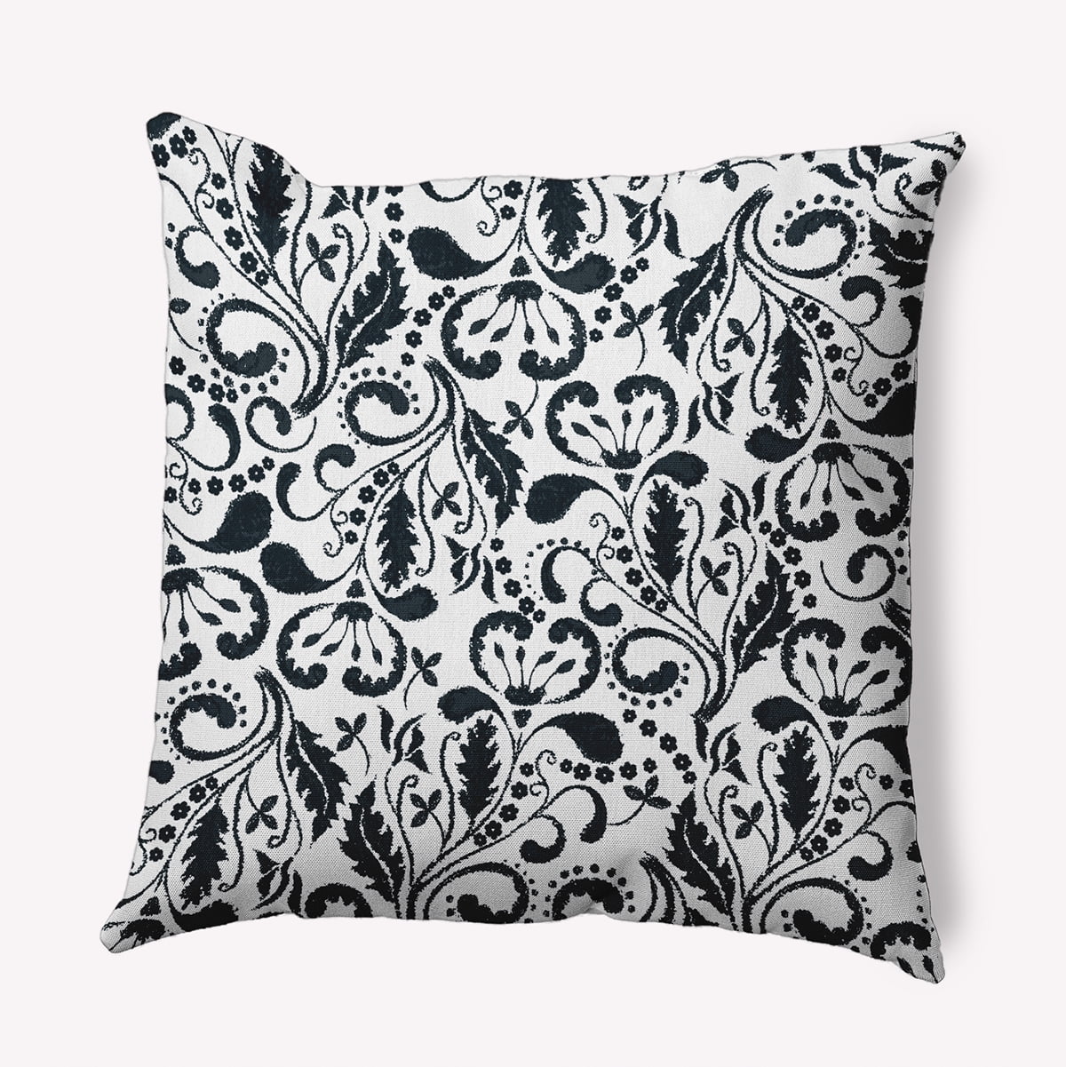 16" x 16" Simply Daisy Aurora Indoor/Outdoor Polyester Throw Pillow, Black Qty 1