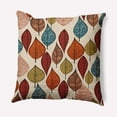 thumbnail image 1 of 16" x 16" Simply Daisy Autumn Leaves Fall Polyester Indoor/Outdoor Pillow, Sienna Qty 1, 1 of 3