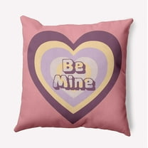 16" x 16" Simply Daisy Be Mine Polyester Accent Pillow, Pink Icing Qty 1