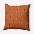 thumbnail image 1 of 16" x 16" Simply Daisy Bee Buzz Polyester Indoor/Outdoor Pillow, Dusty Orange Qty 1, 1 of 1