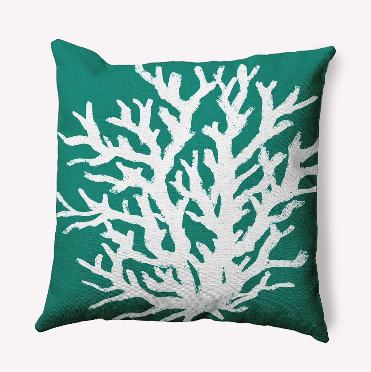 16" x 16" Simply Daisy Big Seaweed Indoor/Outdoor Pillow, Kelly Green Qty 1