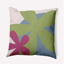 16" x 16" Simply Daisy Bold Flowers Indoor/Outdoor Pillow, Apple Green Qty 1