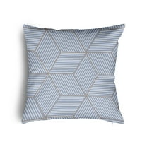 16" x 16" Simply Daisy Cube Stack Poly Pillow with Zipper, Peri Qty 1