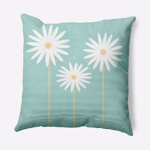 16" x 16" Simply Daisy Daisy May Daisy May Floral Print Decorative Throw Pillow
