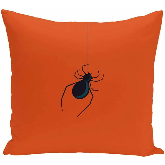 16" x 16" Simply Daisy Eeek! Halloween Polyester Accent Pillow, Orange Qty 1