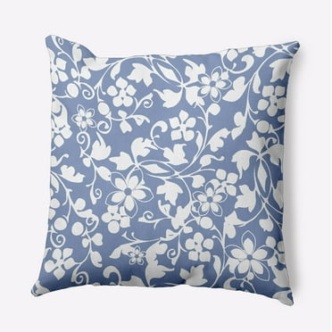 16" x 16" Simply Daisy Evelyn Polyester Accent Pillow, Cornflower Qty 1