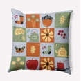 thumbnail image 1 of 16" x 16" Simply Daisy Fall Windows Polyester Accent Pillow, Misty Blue Qty 1, 1 of 4