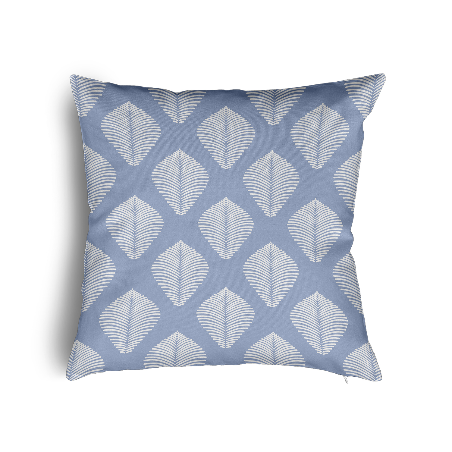 16" x 16" Simply Daisy Fan Leaf Pattern Poly Pillow with Zipper, Peri Qty 1