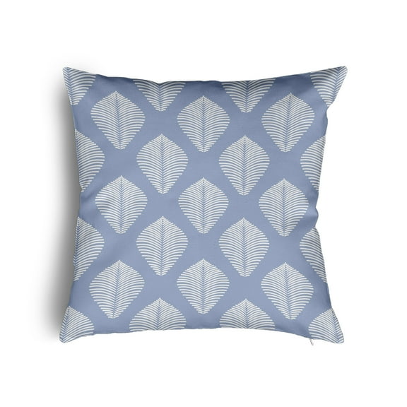 16" x 16" Simply Daisy Fan Leaf Pattern Poly Pillow with Zipper, Peri Qty 1