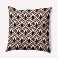 thumbnail image 1 of 16" x 16" Simply Daisy Feathers Polyester Indoor/Outdoor Pillow, Black Qty 1, 1 of 1